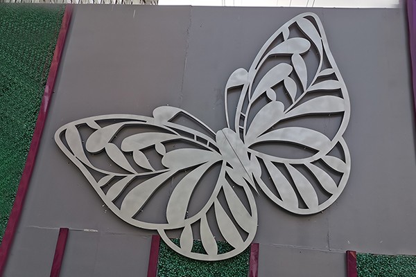 Custom Stainless Steel Butterfly Wall Sculpture – Large Outdoor & Architectural Metal Art